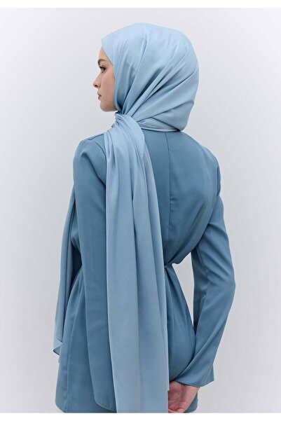 Fresh Silky Elegance Shawl - Light Blue