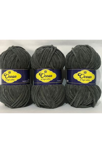Selen Soft 100 Gr, 120 Mt Ocean Velvet Hand Knitting Yarn 3 Pcs