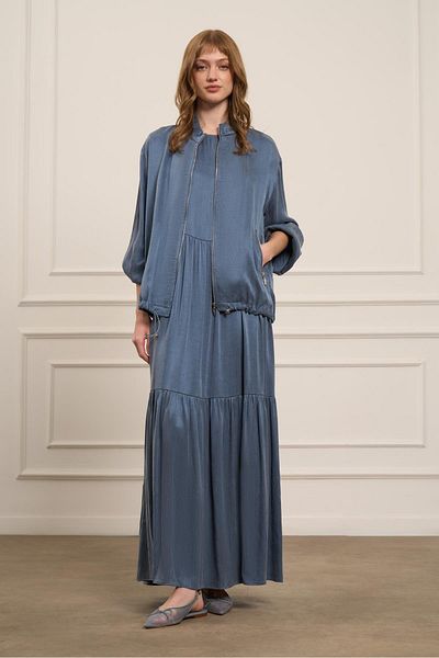 FTZ WOMEN Women &Apos; S Suit with Cupra Dress Indigo 31067