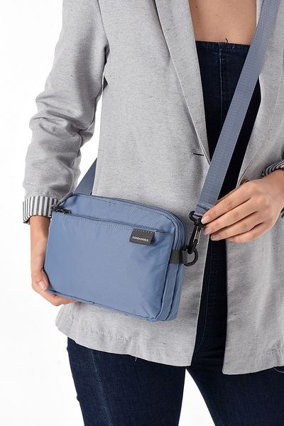 Sanmorris Geantă de damă cu 4 compartimente din material parașută, cu curele încrucișate