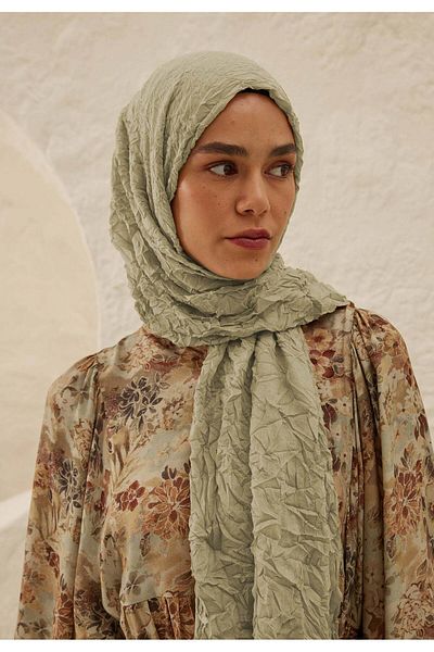 Fresh Vual Crash Sea Foam Shawl