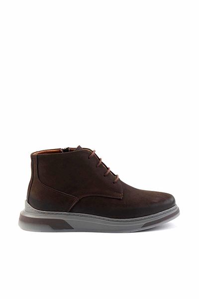 Bambi Καφέ Nubuck Γνήσιο Δερμάτινο Ανδρικές Μπότες & Μποτάκια E02585500501