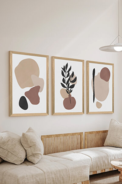 Artavessa 3 قطع من 3 إطارات خشبية بإطار خشبي بإطارات MDF للملصقات - طقم 67