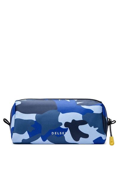 Delsey Back To School 2023 Top Zip Opening Pencil Case 1-cpt Camo Blue