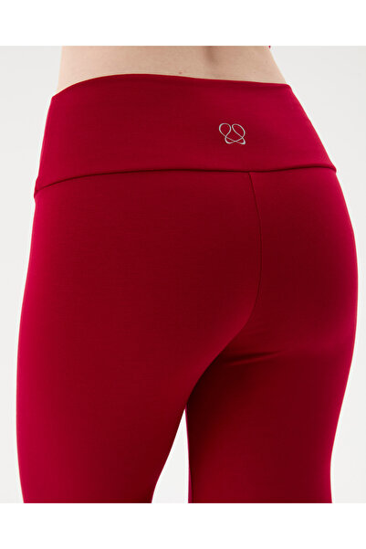 Ayma Active Yoga Pants with Red Shorts Thin Draped Yoga Pants