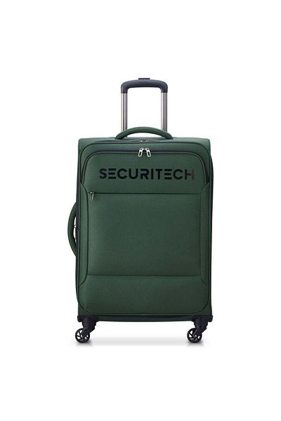 Delsey Vanguard 70cm Softcase Expandable 4 Double Wheel Check-In Lugggae Trolley Khaki
