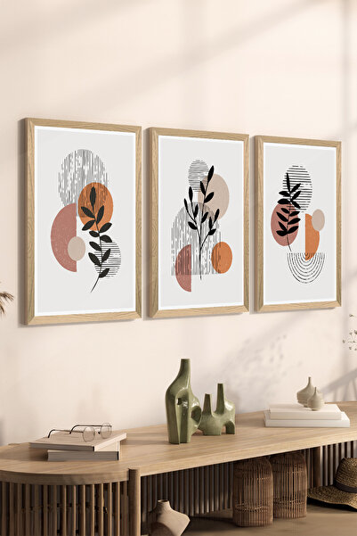 Artavessa 3 قطع من 3 إطارات خشبية بإطار خشبي بإطارات MDF للملصقات - طقم 113
