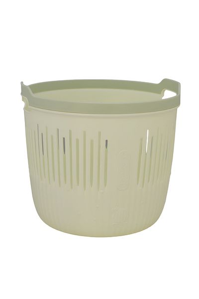Generic Round plastic laundry basket with handle