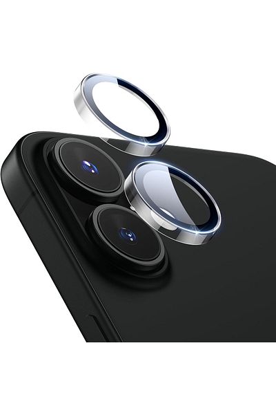 AWH واقي عدسة الكاميرا لهاتف iPhone 16/16 Plus، زجاج Armorite عالي الدقة مقاوم للخدش (شفاف)