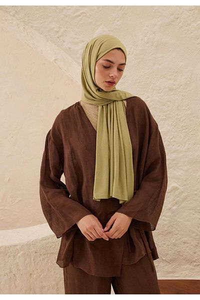 Fresh Çağla Combed Shawl