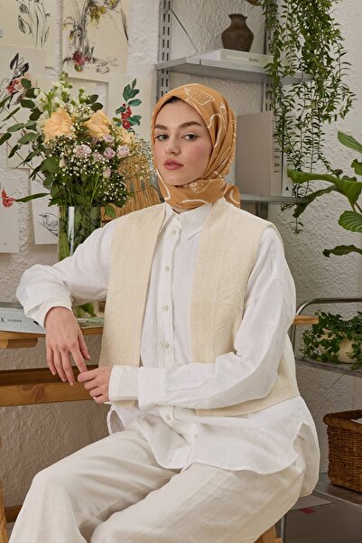 Freshscarfs ELOISE ΜΕ ΣΧΕΔΙΑ ΒΑΜΒΑΚΙΝΟ ΜΕΤΑΞΩΤΟ ΦΑΝΕΛΑΚΙ ΡΟΔΑΚΙΝΙΟ ΜΕ ΣΧΕΔΙΟ