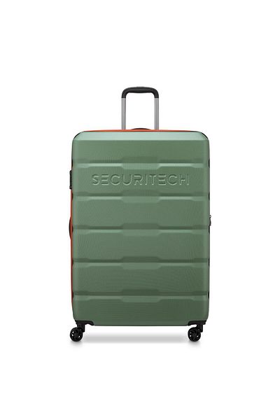 Delsey Citadel 82cm Hardcase 4 Double Wheel Expandable Check-In Luggage Trolley Khaki / Orange Zip