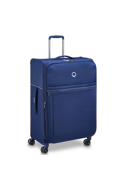 Delsey Brochant 2.0 78cm Hardcase Expandable 4 Double Wheel Check-In Luggage Trolley Blue