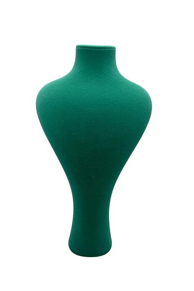 MeGass Dekor Domestic Production Zeus Model Suede Fabric Green Color 42 / 22 cm Suit Necklace Display Manikin