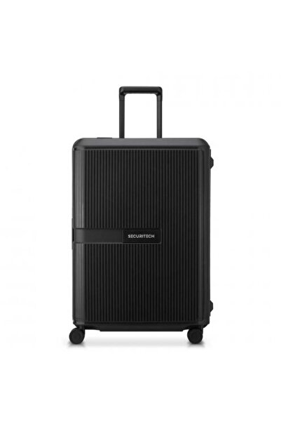 Delsey Stone 70cm Hardcase 4 Double Wheel Check-in Lugggae Trolley Black