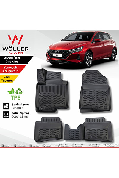 wöller Hyundai I20 Paspas 2021 Sonrası Uyumlu 3d Havuzlu Paspas