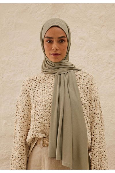Fresh Metallic Gray Combed Cotton Shawl