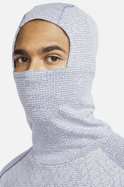 Nike Therma Fit Adv Run Division Pnncle Mid Hoodie Kapüşonlu Reflektörlü Erkek Koşu Sweatshirt Mavi