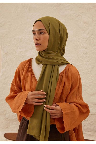 Fresh Viscose Ram Shawl - Khaki Color