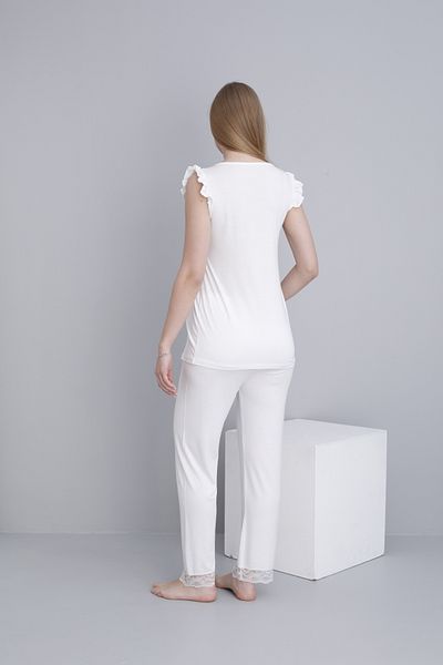Miss Dünya Lissa Lace Detailed V-Neck Sleeveless Maternity and Maternity Pajama Set