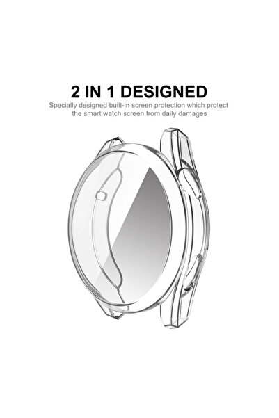 PSGT Huawei Watch için GT4 46mm Kasa ve Ekran Koruyucu 360 Tam Koruma Kapak
