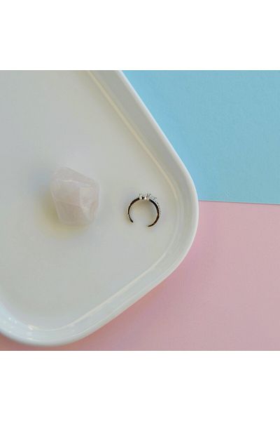 Heppii Row Earcuff with Rhinestone Thin Rhinestone Compression Cartilage Earring No Hole Required Minimal Snake with Rhinestone