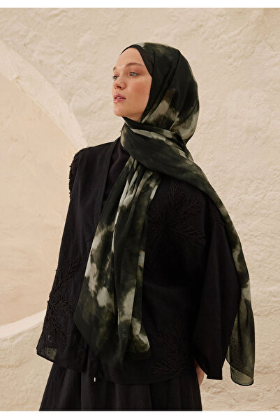 Fresh BATİK DESEN RAMİ ŞAL ANTRASİT