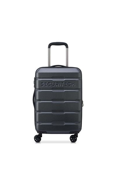 Delsey Citadel 54cm Hardcase 4 Double Wheel Expandable Cabin Luggage Trolley Anthracite
