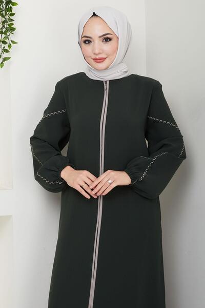 hafsamina Embroidered Sleeves Kafi Hm2721