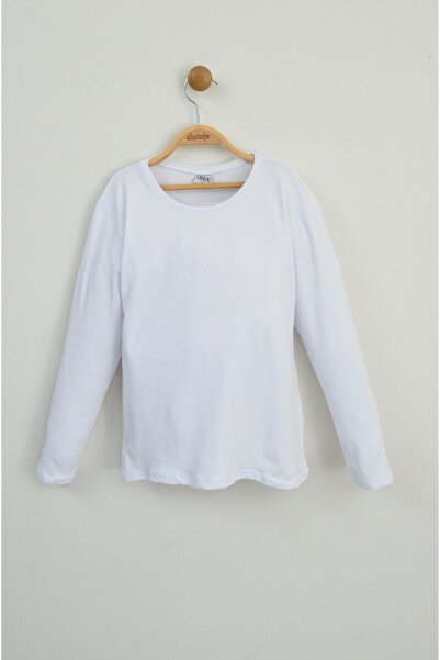 Z B Bebe 23 April Girl's Long Sleeve Plain White Badi (Age 6-13)