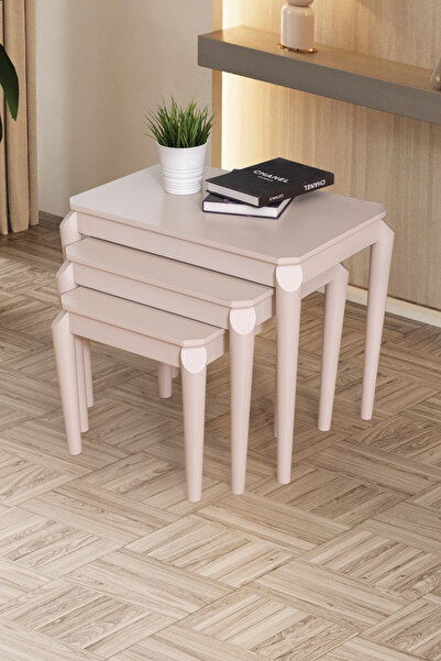 Sawoli Home Eras Ahşap Zigon Sehpa