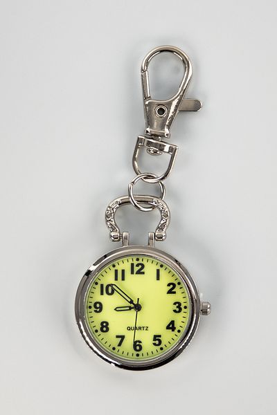 shop Quartz Keychain Pocket Watch with Phosphorescent Dial – for Nurses and Students Watch 3.2cm