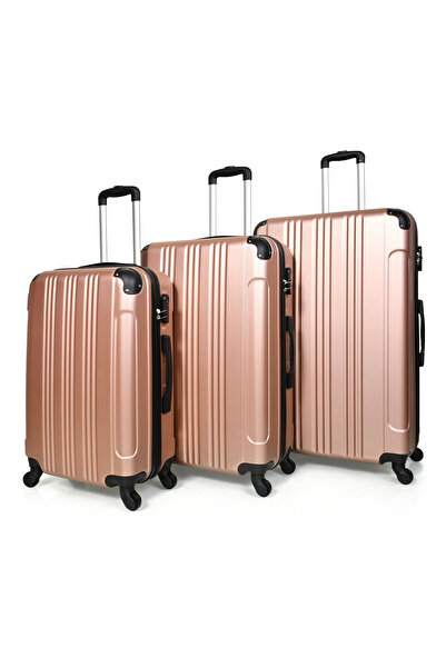 MORANO Morano Durable and Lightweight 4-Wheel Spinner Luggage Set with Numbered Security Lock (Set of 4)