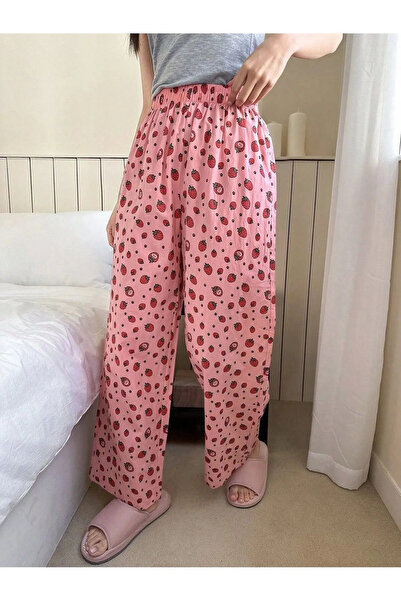 Bravebell Sevimli Cute Wide Leg Unisex Eşofman Altı