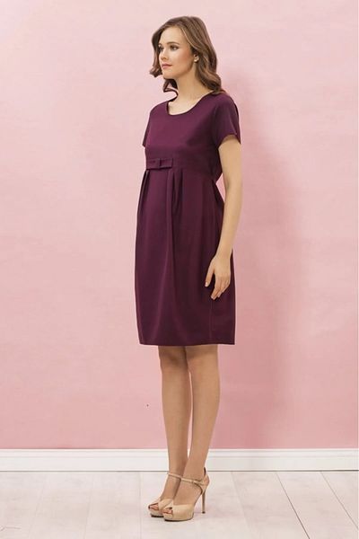 Desen Hamile Giyim Short Maternity Dress with Bow