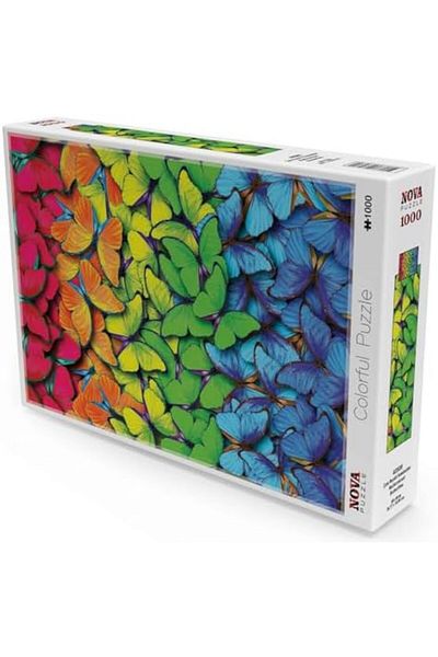 STOREMAX Jvnnshop Puzzle 1000 Pieces Multicolored Butterflies Puzzle 646268