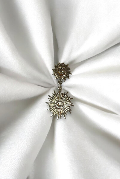 Trend aksesuar Metal Göz Detaylı Sarkıt Broş