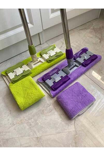 HOLNER MİKROFİBER YEDEK BEZLİ TELESKOBİK SAPLI MANDALLI MOP