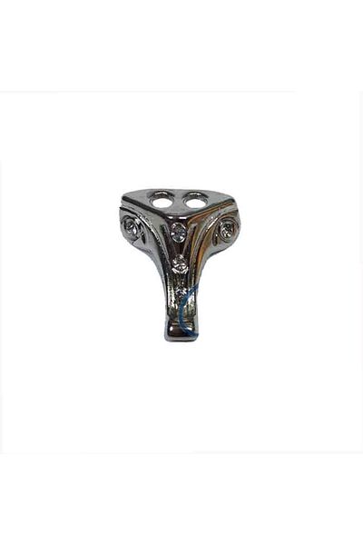 PİKARDİ Fashion Stoned Wooden Chest Leg, Box Leg 1.5 cm - Nickel, 100 Pieces