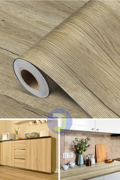 Technojet Autoadeziv Aspect Lemn Bucătărie Baie Blat Perete Dulap Masă Furnir 60X500cm