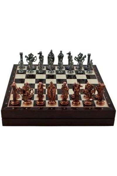 STOREMAX Jvnnastore Large Size Metal Peg Chess Tk. Bright and Marble Patterned Storage Mdf Board (36X36