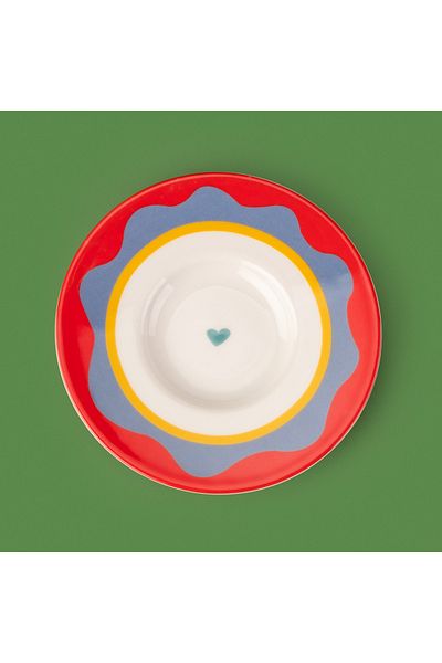 Evidea Kitchen Granny Tea Plate - Red / Green - 13 cm
