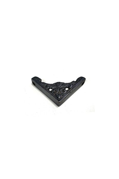 VİCEM Antique Style Decorative Brass Corner Ornament - 58x58 mm, Oxide