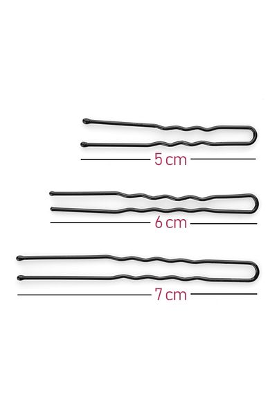 Cupio Professional black wavy bun clips 6cm 500g