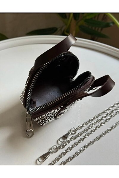 Merdiven6 Mini Kahverngi Tasli Çanta