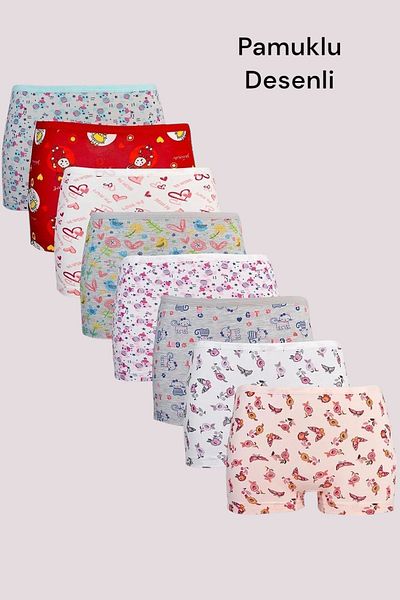 Dondeza Pachet de 6 boxeri din bumbac pentru fete