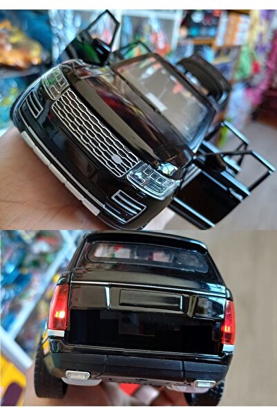 OYUNCAKSAHİLİ Range Rover Land Diecast Metal 1.24 Koleksiyon Model Siyah Arab...