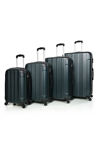 MORANO Morano Durable and Lightweight 4-Wheel Spinner Luggage Set with Numbered Security Lock (Set of 4)