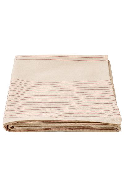 IKEA VIPPSTARR Tablecloth Red/Natural Striped 150x150 cm 100% Cotton by IKEA