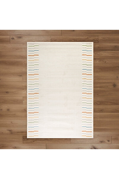 Evidea Soft Mono Tozumaz Antialerjik Halı - Kırık Beyaz - 160x230 cm